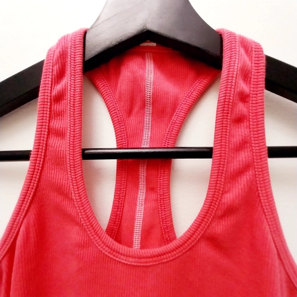 Lululemon Fitness tank top sz small-medium Orange in color - Picture 7 of 7